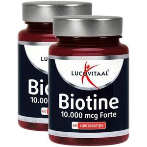Lucovitaal Biotine 10.000mcg Forte zuigtablet - duopack