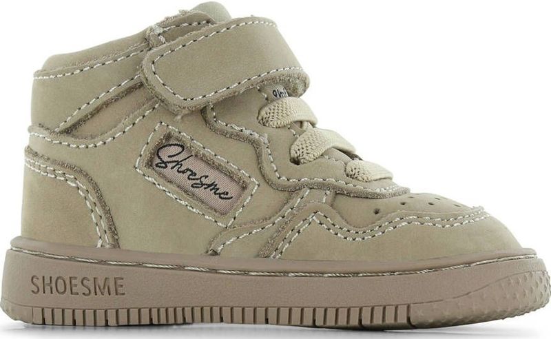 Shoesme leren sneakers taupe