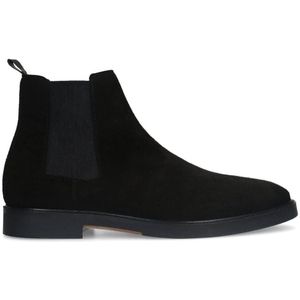 Manfield suède chelsea boots zwart