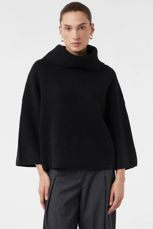 comma - Gebreide Pullover - Relaxed Fit - Coltrui