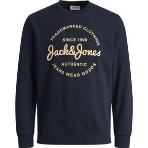 JACK & JONES sweater JJFOREST met printopdruk navy blazer-print