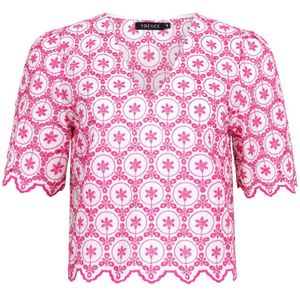 Ydence top Lilian met all over print fuchsia