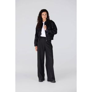 JANSEN Amsterdam - LUCIA - Pantalon - Zwart - Hoge Taille - Glitter