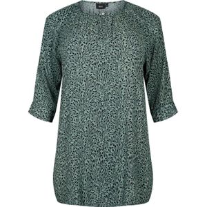 Zizzi tuniek met all over print groen