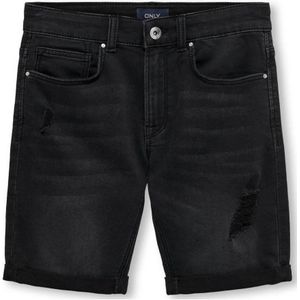 KIDS ONLY BOY skinny denim short KOBPLY washed black