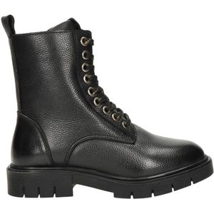 Nelson Kids leren veterboots zwart