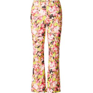 Ivy Beau flared broek met all over print lime/roze/zwart