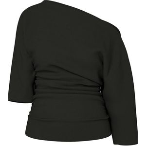 HYPEDROP one shoulder top zwart