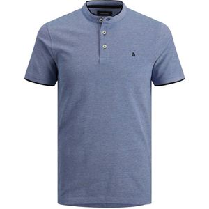 JACK & JONES ESSENTIALS slim fit polo JJEPAULOS met logo bright cobalt