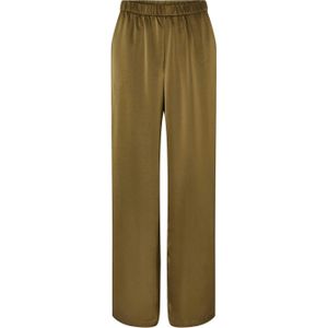 PIECES - Straight High Waist Broek - Bruin