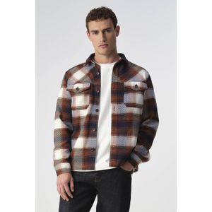 J.C. RAGS - Rylee - Overshirt - Donkerbruin - Grote Ruit