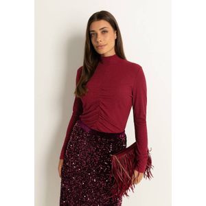 CLAUDIA BY CLAUDIA STRÄTER top met col rood