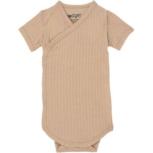 Lodger romper met overslag Seersucker Beige