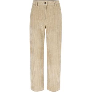 LOLALIZA exclusive corduroy wide leg broek beige