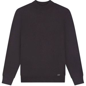 Malelions - Knitted Mockneck Sweater - Mulch Brown - Gebreide Trui