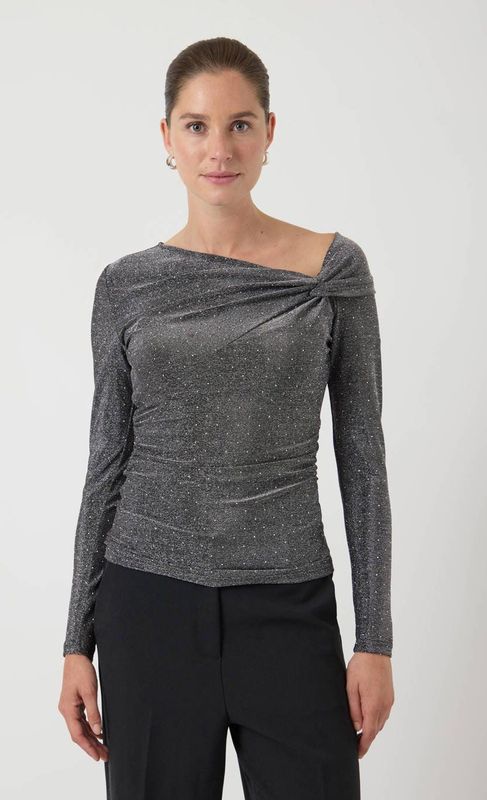 Y.A.S. - Blouse Starla - Antraciet - Dames