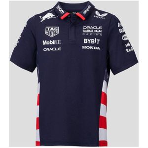 Castore Red Bull Racing replica polo donkerblauw