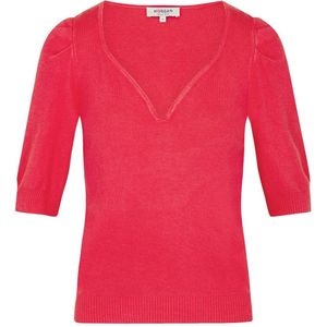 Morgan fijngebreide trui rood