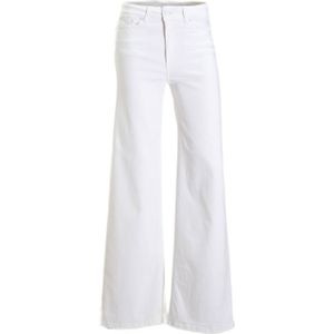 Lois high waist wide leg jeans Palazzo megalia white