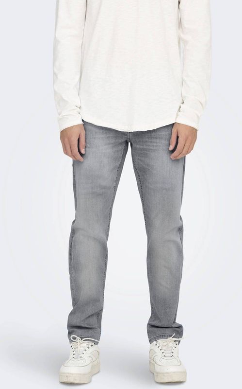 Only & Sons - ONSWEFT - Jeans - Grey Denim - Regular Fit - 5-pocket-style