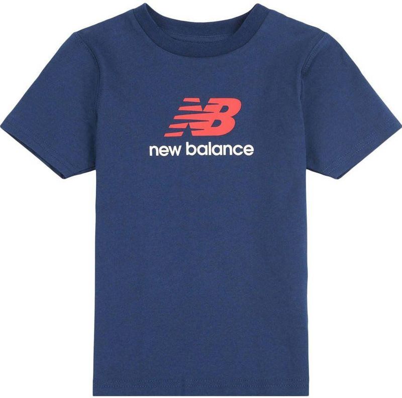 New Balance - T-shirt - Blauw