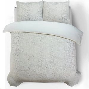 Sleeptime - Glamour Flanel Sprankle Foil - Dekbedovertrek - Creme - 140x200x220 + 1 Kussensloop 60x70