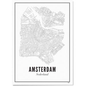 WIJCK. poster Amsterdam city (30x40 cm)