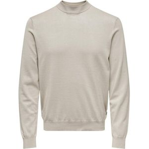 ONLY & SONS gebreide trui beige