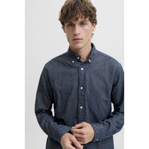 Jack & Jones Premium Overhemd 'JPRBLUBarkley'  blauw / nachtblauw / lichtgrijs