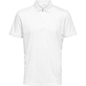 SELECTED HOMME regular fit polo SLHFAVE wit