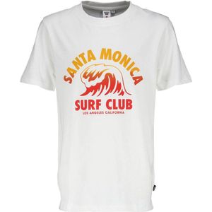 America Today T-shirt met printopdruk wit/oranje/rood