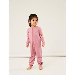 NAME IT BABY baby pyjama NBNNIGHTSUIT - set van 2 lichtroze/wit