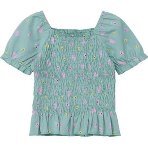 s.Oliver top met all over print turquoise