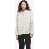 VILA - Vicamina - Blouse - Ecru - 100% Katoen