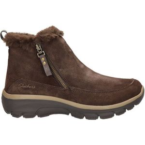 Skechers Easy Going suède enkelboots bruin