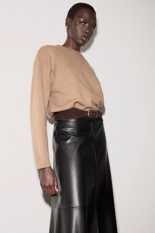 MANGO - MARIANO - Trui - Lichtbruin - Gebreide Truien