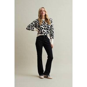 Red Button flared jeans Babette black denim black