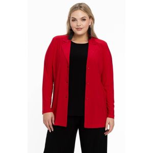 Yoek blazer DOLCE van travelstof rood