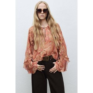 Mango blousetop roze