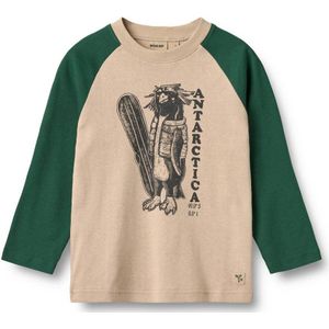 Wheat - Longsleeve - Groen - Jongens - 100% Katoen