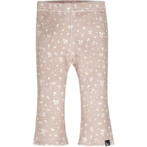 Babystyling gebloemde flared broek bruin