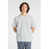 New Balance - T-shirt - Grijs/Blauw - Katoen - Regular Pasvorm