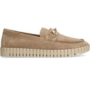 Manfield suède loafers beige