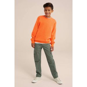 WE Fashion Blue Ridge unisex sweater shocking orange