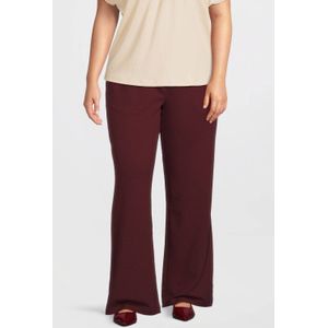 GREAT LOOKS wide leg broek bordeauxrood