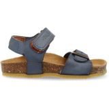 Develab leren sandalen blauw