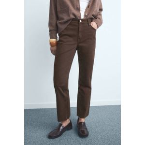 Mango flared jeans donkerbruin