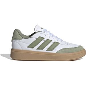 adidas Sportswear Courtblock sneakers wit/mosgroen/gum