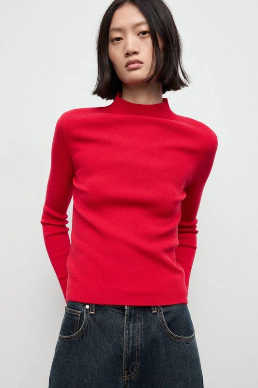 MANGO Trui 'HIELO'  rood