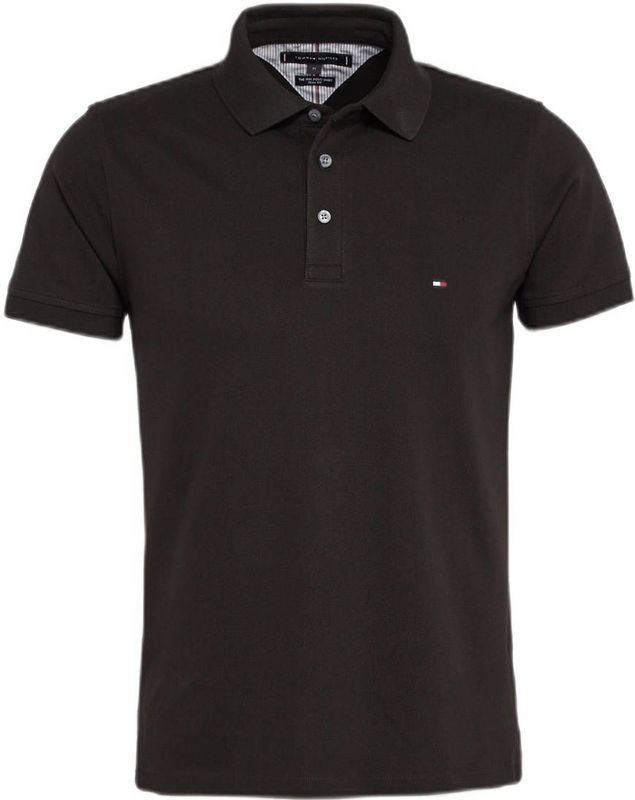 Tommy Hilfiger Slim Fit Polo Core 1985 Zwart